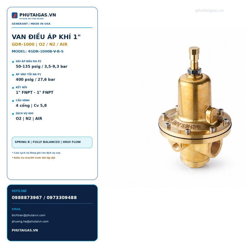 Van điều áp 4GDR-1000B-V-B-S, 1